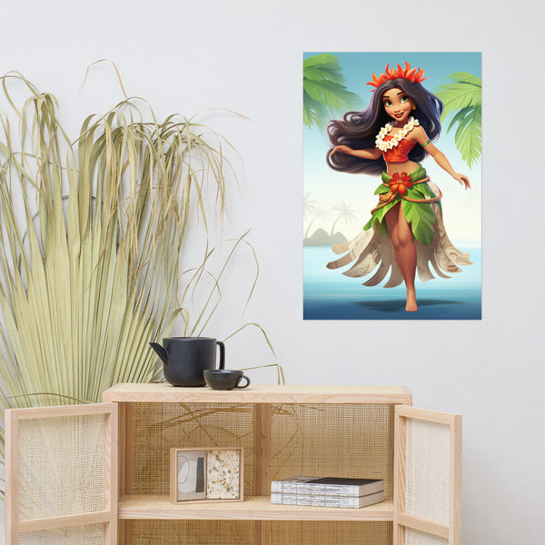 Hula Girl - Matte Giclee