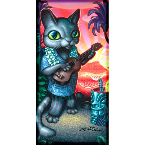 Tiki Cat Beach Towel