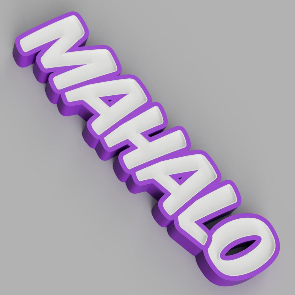 Mahalo Multi Color LED Sign
