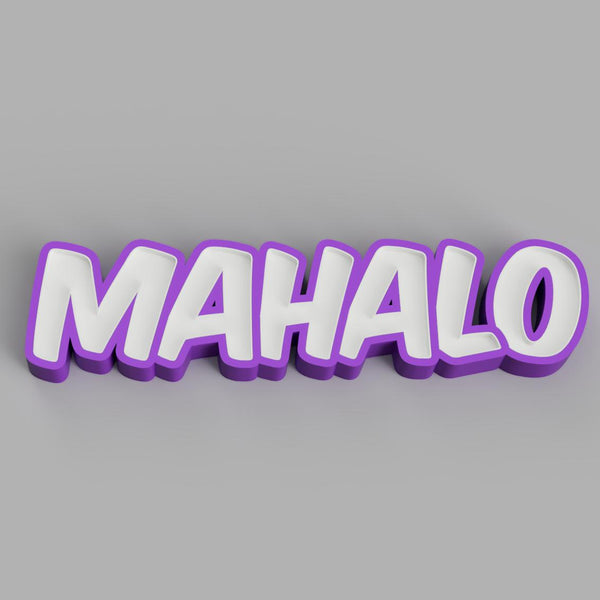 Mahalo Multi Color LED Sign