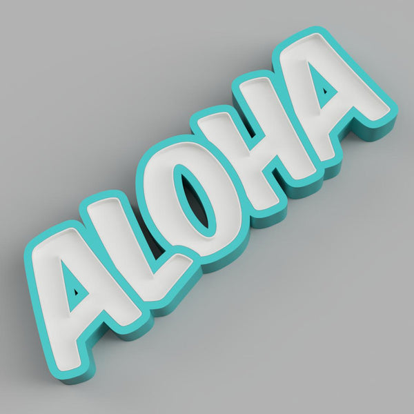 Aloha Multi Color LED Sign